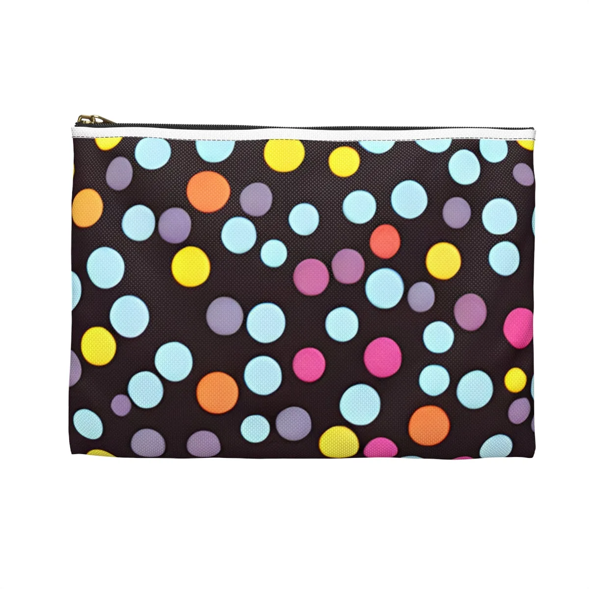 Unleash Your Bold Style with a Playful Polka Dot Zipper Pouch