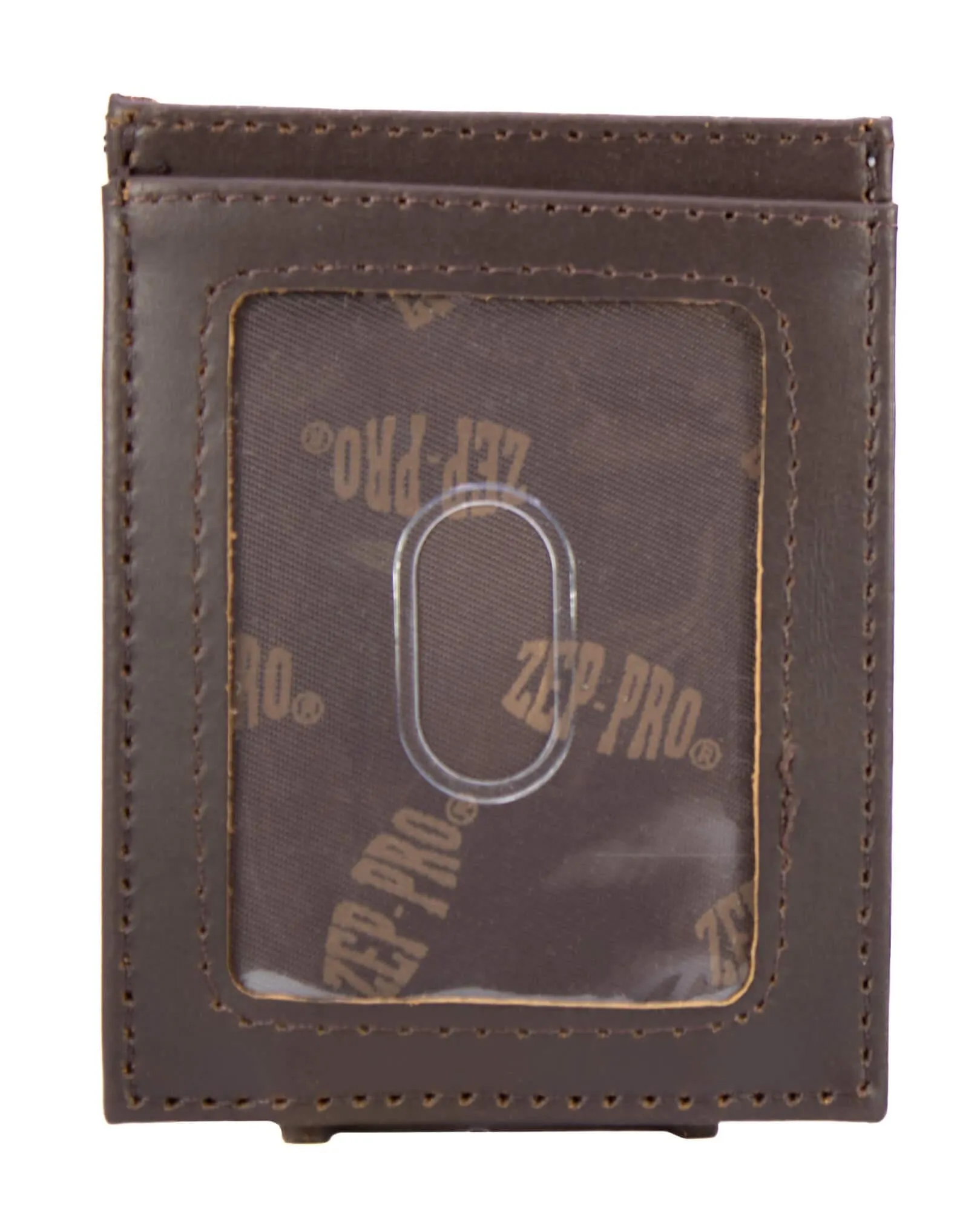 USA Flag Men's Magnetic Front Pocket Old School Camo Leather Wallet.