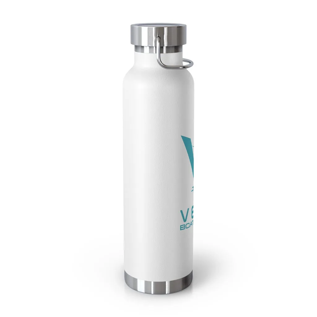 Vela Sailfish Teal Logo 22oz Vacuum Insulated Bottle