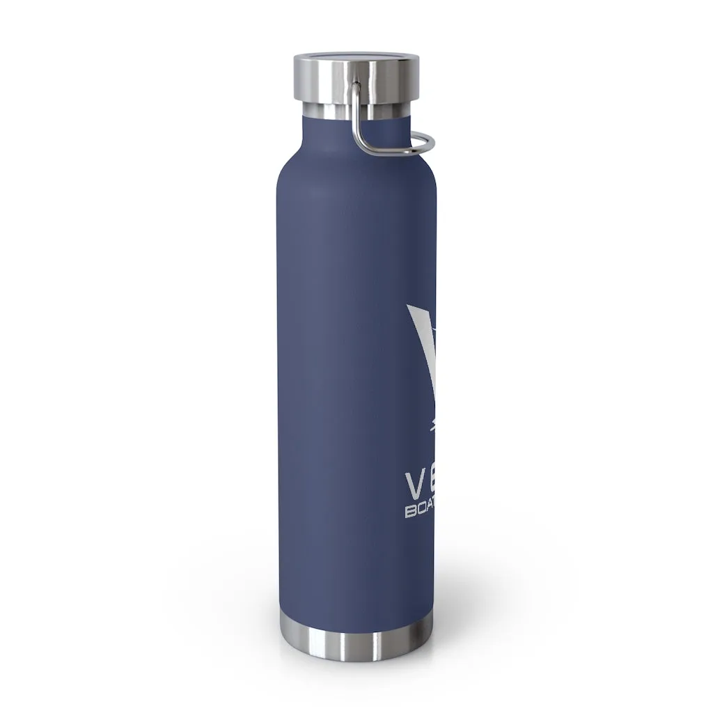 Vela Sailfish White Logo 22oz Vacuum Insulated Bottle