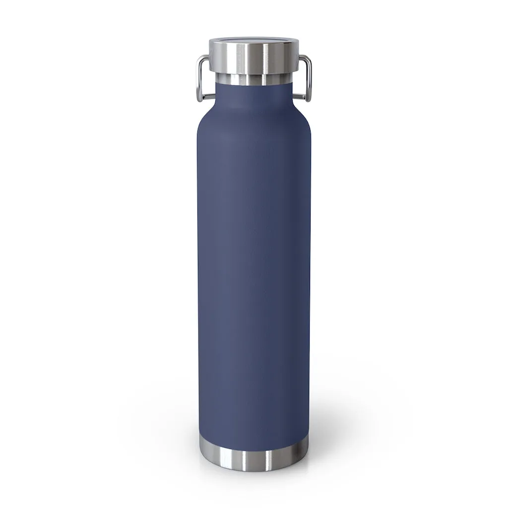 Vela White Logo 22oz Vacuum Insulated Bottle