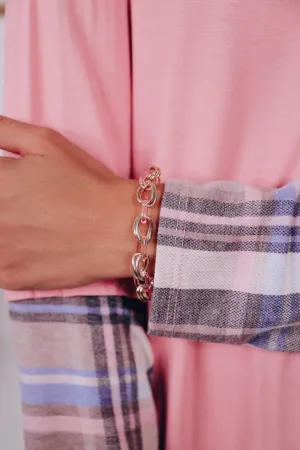 Viviana Chain Bracelet by Erimish - Blush