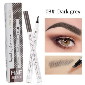 Waterproof Natural Eyebrow Pen Four-claw