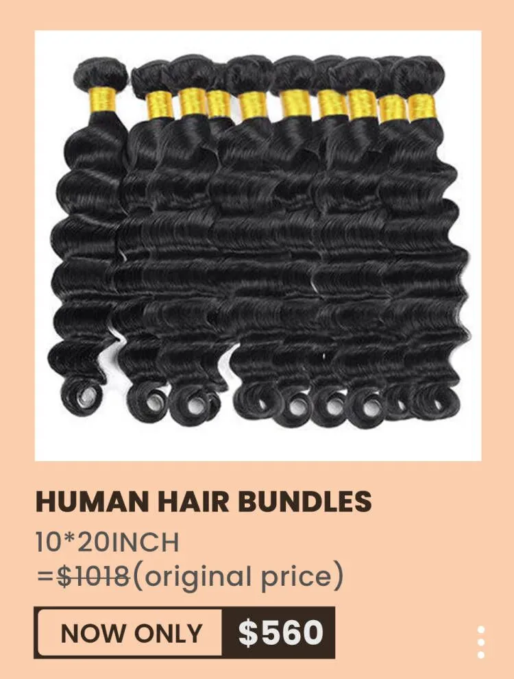 Wavymy Straight Virgin Human Hair Weave 10 Bundles 20 Inch（Code：whole20  for $20 OFF）