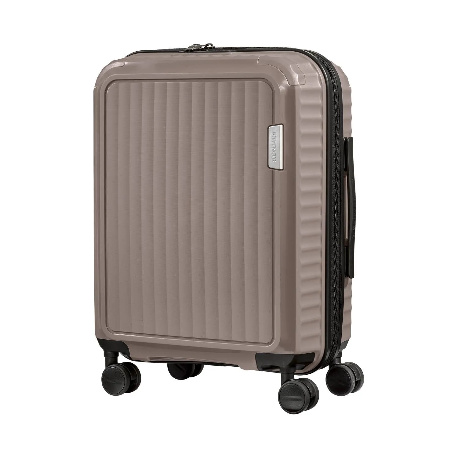Wenger Optimo Hardside Expandable 57cm Cabin Luggage Trolley Brown