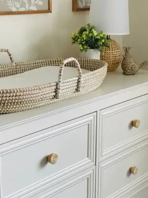 Woven Seagrass Changing Basket