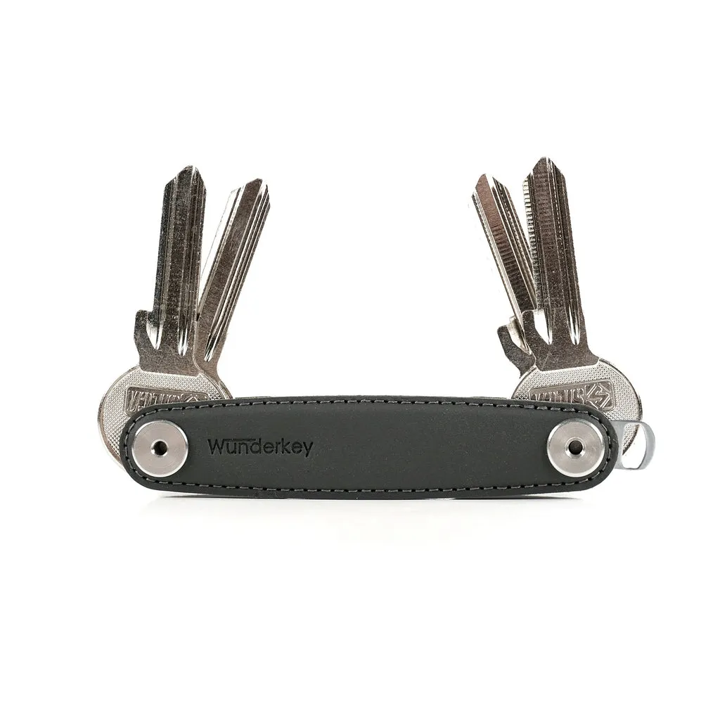 Wunderkey - Black Leather Key Organizer