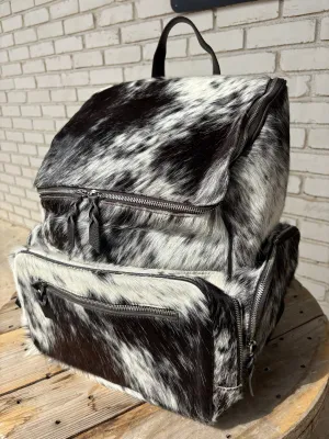 XL Cowhide   Brown Leather Backpack