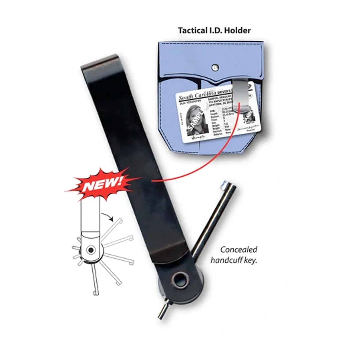 Zak Tool Tactical ID Holder with Cuff Key