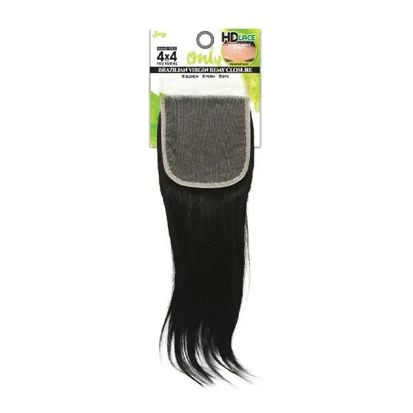 Zury Sis Only Brazilian Virgin Remy Closure - ONLY BRZ 4X4 CLOSURE STRAIGHT 10"~16"
